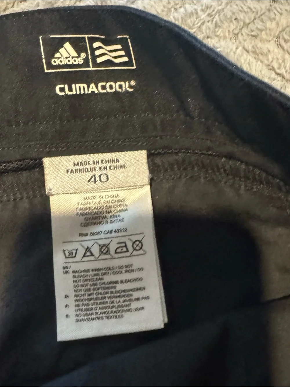 adidas Black Flat Front Men's Shorts